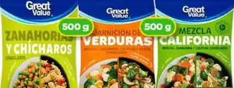 Great Value zanahorias y chicharos/darnicion de verduras/mexcla caifornia