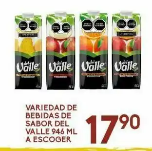 Variedad de bebidas del valle 946ml