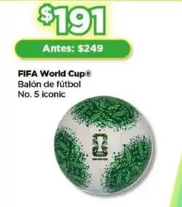 Bodega Aurrerá FIFA World Cup balón de fútbol No. 5 iconic oferta