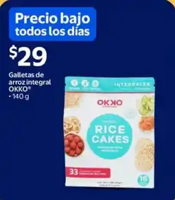 Walmart OKKO galletas de arroz integral oferta