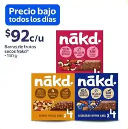 Walmart Nakd barras de frutos oferta