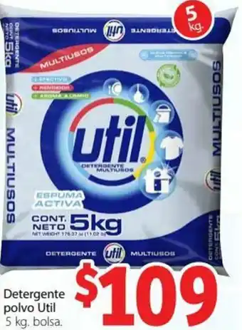 Soriana Híper Detergente Polvo Util 5kg oferta
