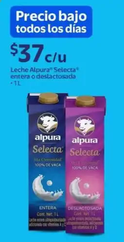 Walmart Alpura Selecta leche oferta
