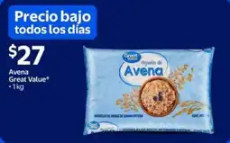 Walmart Great Value avena oferta