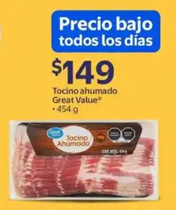 Walmart Great Value tocino ahumado oferta