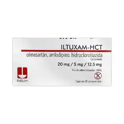 Farmacias Benavides 20 mg Olmesartán/5 mg Amlodipino/12.5 mg Hidroclorotiazida oferta
