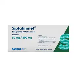 Farmacias Benavides 50 mg Sitagliptina/500 mg Metformina oferta