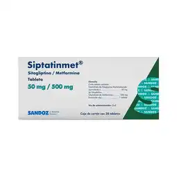 Farmacias Benavides 50 mg Sitagliptina/500 mg Metformina oferta