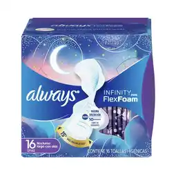 Farmacias Benavides Toallas Femeninas Nocturnas con Alas oferta