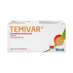 Farmacias Benavides 12.5mg/160mg Clortalidona/Valsartán oferta