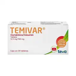 Farmacias Benavides 12.5mg/160mg Clortalidona/Valsartán oferta