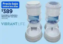 Walmart Vibrant life comedero y bebedero con tolva oferta