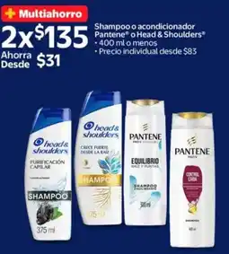 Walmart Pantene o Head & Shoulders shampoo o acondicionador oferta