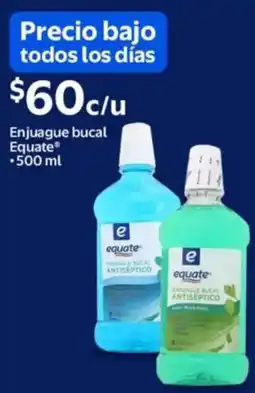 Walmart Equate enjuague bucal oferta