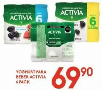 Yoghurt para Beber Activia 6 Pack