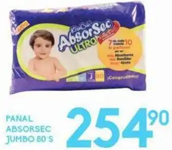Pañal Absorsec Jumbo 80's