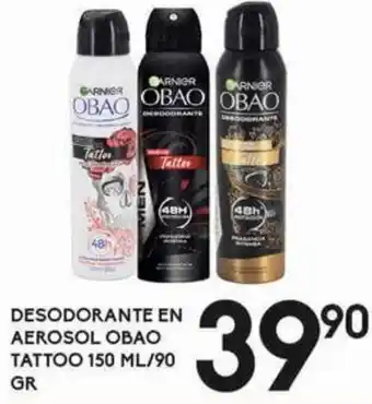 Desodorante En Aerosol Obao Tattoo 150ml/90rg