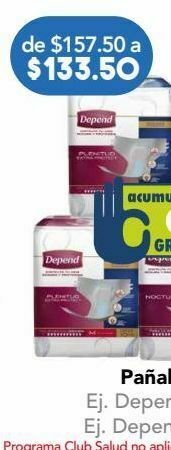 Farmacia San Pablo Depend plenitud pañal gde bol c/10 oferta