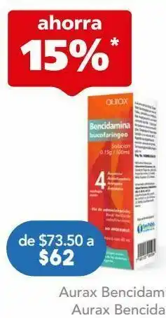 Farmacia San Pablo Bencidamida sol 0.15gr c/40ml oferta