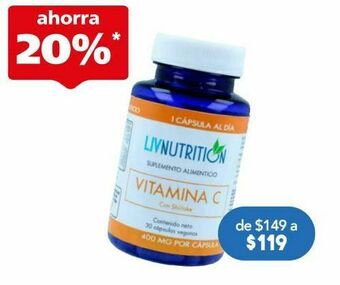 Farmacia San Pablo Livnutrition vitamina c fra c/30 oferta