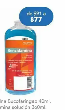 Farmacia San Pablo Bencidamina sol 0.15gr c/360ml oferta