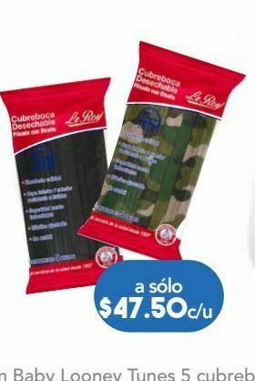 Farmacia San Pablo Le roy cubreboca camuflaje c/5pzs oferta