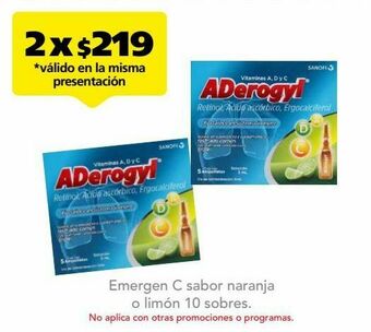 Farmacia San Pablo Aderogyl 15 oral sol 3.3mg caj c/5 oferta