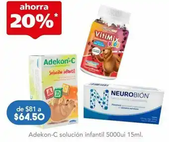 Farmacia San Pablo Adekon c sol infantil 5000ui fra c/15ml oferta
