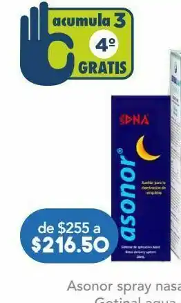 Farmacia San Pablo Asonor spray nasal antirronquidos c/30ml oferta