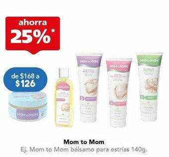 Farmacia San Pablo Mom to mom balsamo para estrias c/140gr oferta