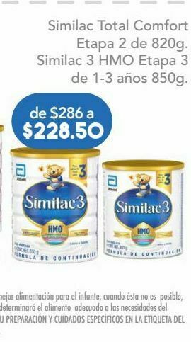 Farmacia San Pablo Similac hmo et3 1-3 años lat c/850gr oferta