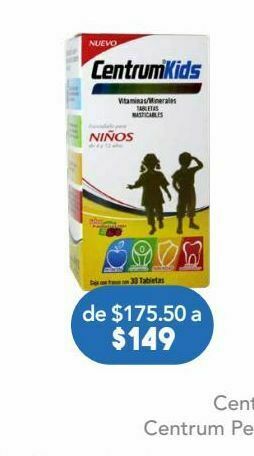 Farmacia San Pablo Centrum kids tab 1000 ui caj c/30 oferta