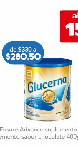 Farmacia San Pablo Glucerna vainilla lat c/400gr oferta