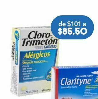 Farmacia San Pablo Cloro trimeton tab 4mg caj c/20 oferta