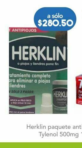 Farmacia San Pablo Herklin paq antipiojos c/4pzs oferta