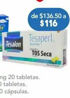 Tesalon perlas cap 100mg caj c/20