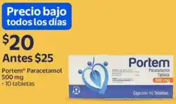 Walmart Portem paracetamol oferta