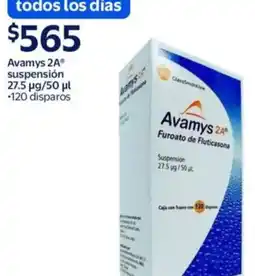 Walmart Avamys 2A suspensión oferta