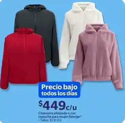 Walmart George chamarra afelpada o con capucha para mujer oferta