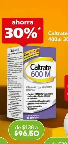 Farmacia San Pablo Caltrate 600+m 30tabs oferta