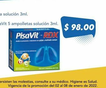Farmacia San Pablo Pisavit sol 3ml ams c/5 oferta