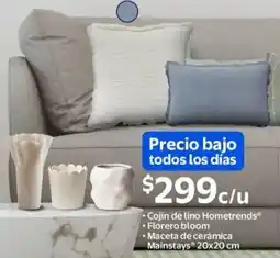 Walmart Hometrends cojín de lino oferta