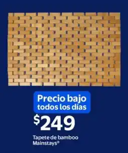 Walmart Mainstays tapete de bamboo oferta