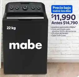 Walmart Mabe lavadora automática oferta
