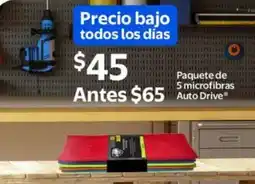 Walmart Auto drive paquete de 5 microfibras oferta