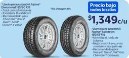 Walmart Alpina llanta para automóvil oferta