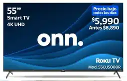 Walmart Onn. smart tv 55" oferta