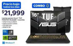 Walmart Asus laptop gamer 16" oferta