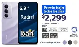 Walmart Xiaomi redmi 15 bait 6.9" oferta