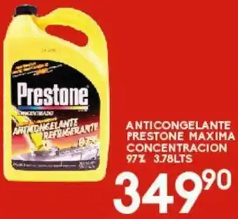Anti Congelante Prestone Maxima Concentracion 97% 3.78lts